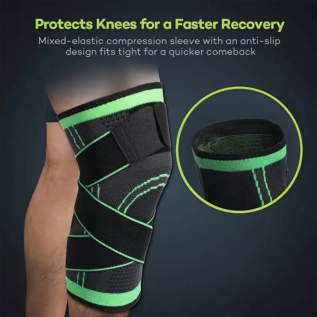 FlexiKnee Pro – Venda Elástica Ajustable con Velcro🦵🔥